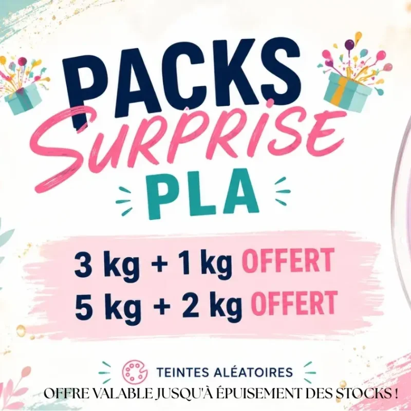 Pack surprise PLA - 3 ou 5 - Bobines PLA